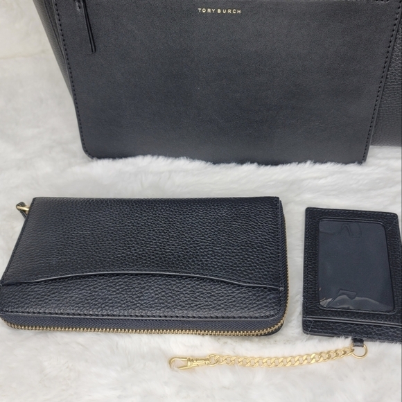 NWT TORY BURCH 4 SET Matching Shoulder Tote Bag Purse Handbag Wallet + + - Picture 5 of 14